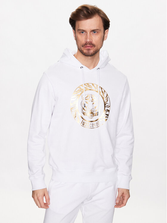 Just Cavalli Just Cavalli Sweatshirt 74OBIF02 Weiß Regular Fit