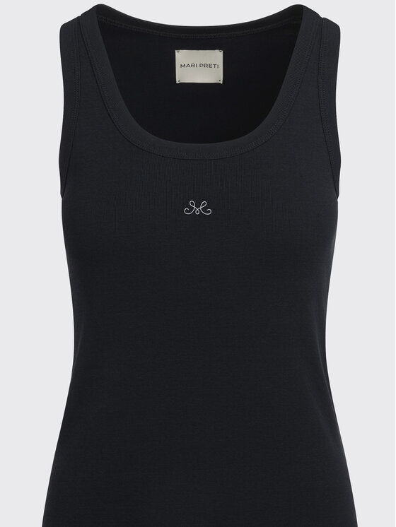 MARI PRETI MARI PRETI Tank top Vista Czarny Regular Fit