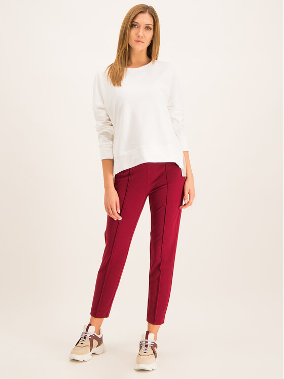 Pantaloni di tessuto Record 27840519 Bordeaux Slim...