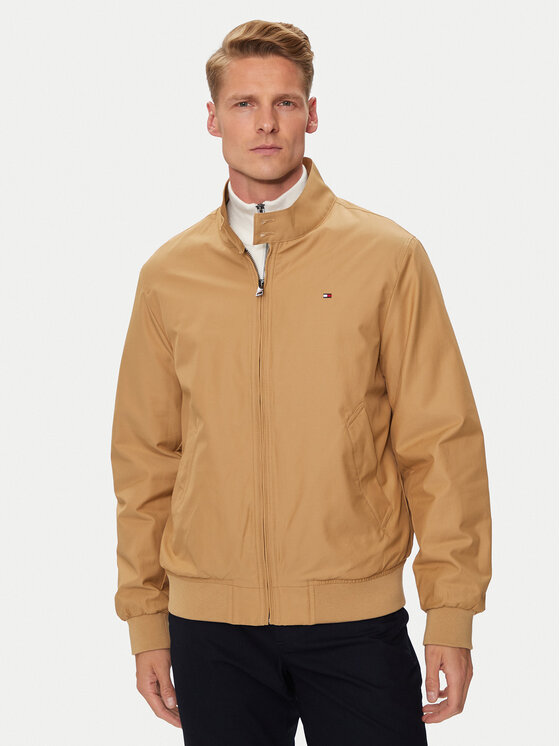 Tommy Hilfiger Tommy Hilfiger Übergangsjacke Club Harrington MW0MW35670 Beige Regular Fit