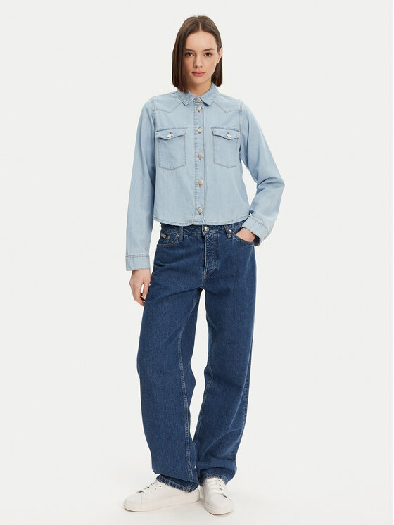 Noisy May Noisy May Джинсова сорочка Selvi 27033010 Блакитний Regular Fit