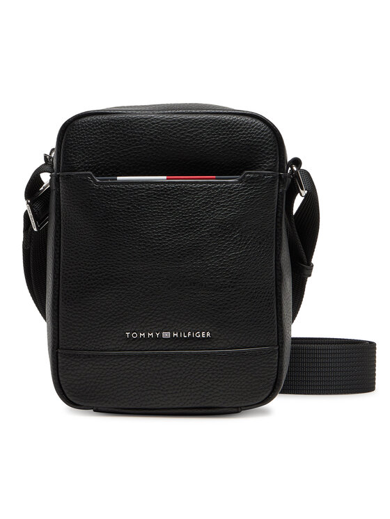 Geantă crossover Tommy Hilfiger Th Central Mini Reporter AM0AM13486 Negru