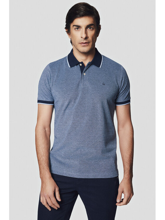 Lancerto Lancerto Polo Brody PO073124000024 Niebieski Regular Fit