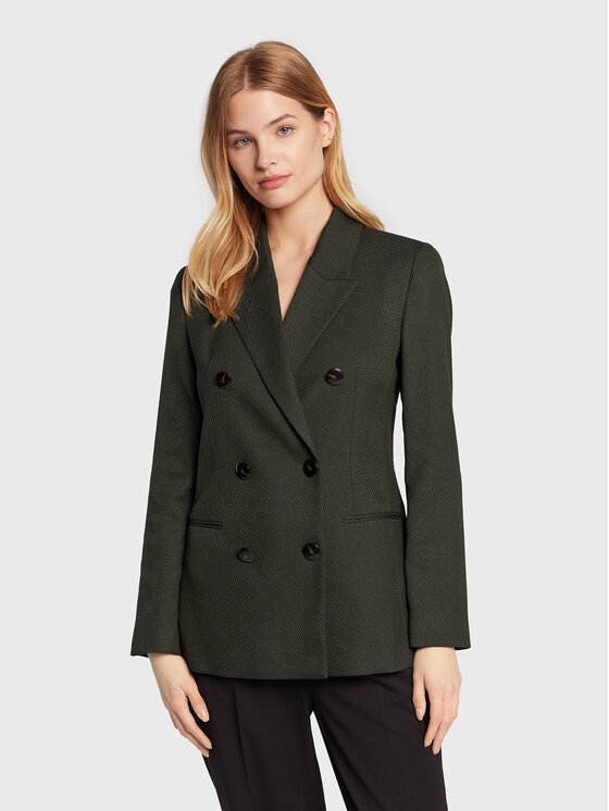 Sisley Sisley Zakó 2J5GLW00H Zöld Regular Fit
