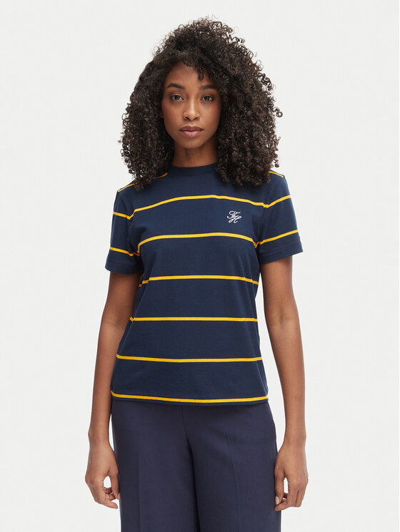 Tommy Hilfiger Tommy Hilfiger T-Shirt WW0WW48699 Σκούρο μπλε Regular Fit