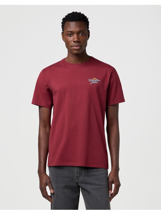 Wrangler Wrangler T-shirt GRAPHIC TEE Rosso Relaxed Fit