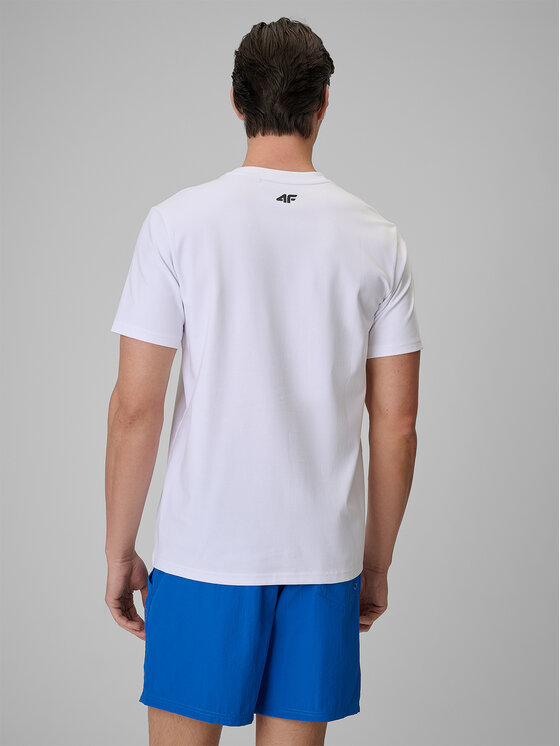4F 4F T-Shirt SUMMER CODE Biały Regular Fit