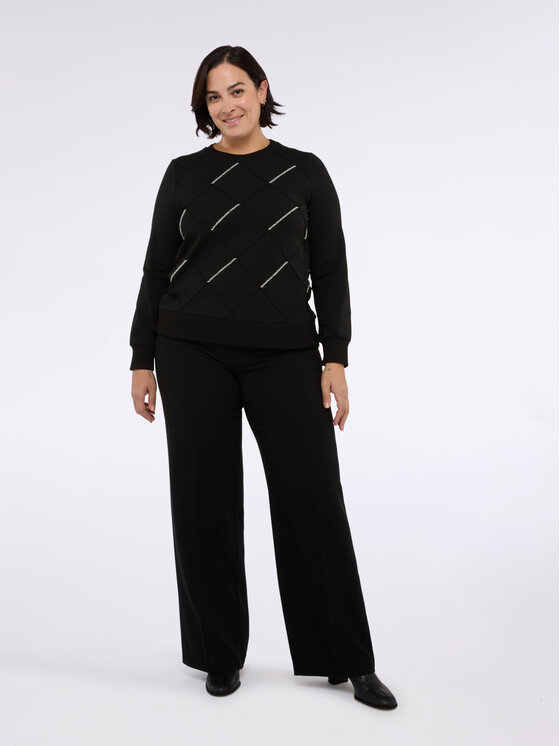 Fiorella Rubino Fiorella Rubino Bluza G811L209027N033 Czarny Regular Fit