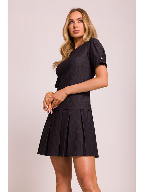 Made of Emotion Made of Emotion Sukienka codzienna M842 Czarny Premium Fit