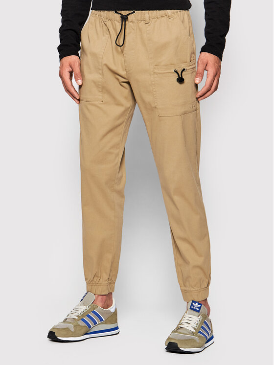 Pantaloni di tessuto SPMC601 Beige Regular Fit