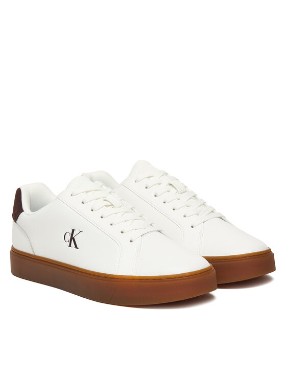 Calvin Klein Calvin Klein Sneakers Classic Cupsole Laceup Lth YM0YM01435 Alb