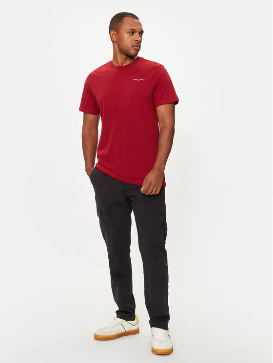 Tommy Jeans Tommy Jeans Bavlnené nohavice Austin DM0DM20750 Čierna Slim Fit