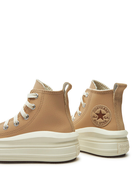 Converse Converse Sportbačiai Chuck Taylor All Star Move Platform Leather A09262C Smėlio