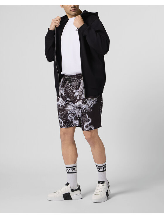 PHILIPP PLEIN PHILIPP PLEIN Szorty sportowe 29860 Czarny Jogger Fit