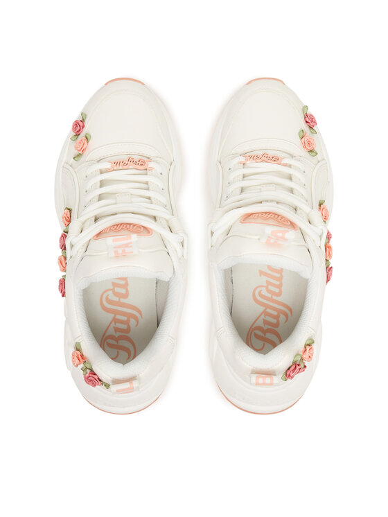 Buffalo Buffalo Sneakersy Binary Rose 2.0 1636665 Biały