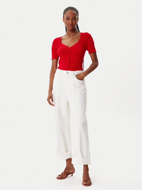 Morgan Morgan Blusa 252-MSNAKE Rosso Slim Fit