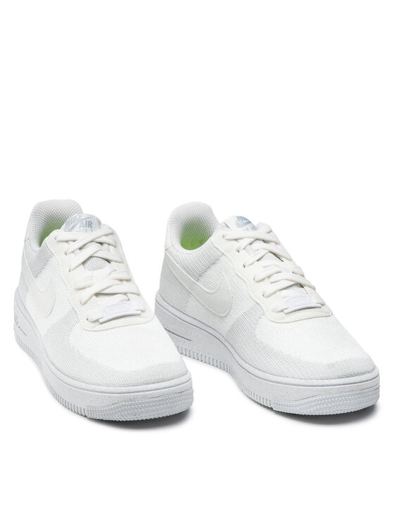 Nike Nike Сникърси Af1 Crater Flyknit (GS) DH3375 100 Бял