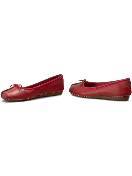 Clarks Baleriny Freckle Ice 20352933 Czerwony Modivo.pl