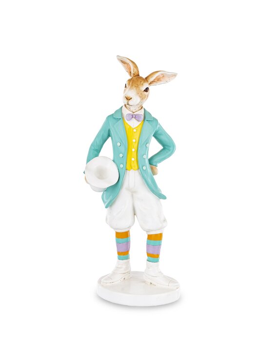MIAhome MIAhome Figurka królik 37x15x12 cm ELEGANT Kolorowy