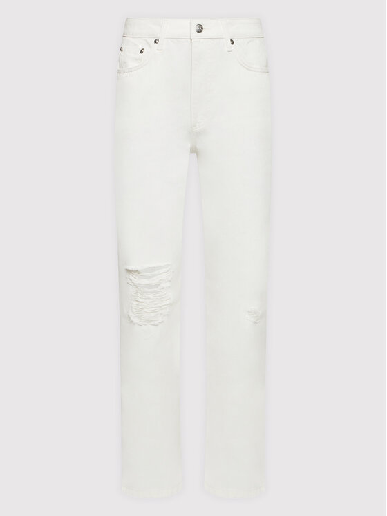 NA-KD NA-KD Džínsy 1018-008341-0244-581 Biela Relaxed Fit