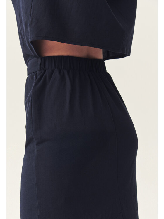 TATUUM TATUUM Úpletové šaty ARMOR Tmavomodrá V-Neck Fit