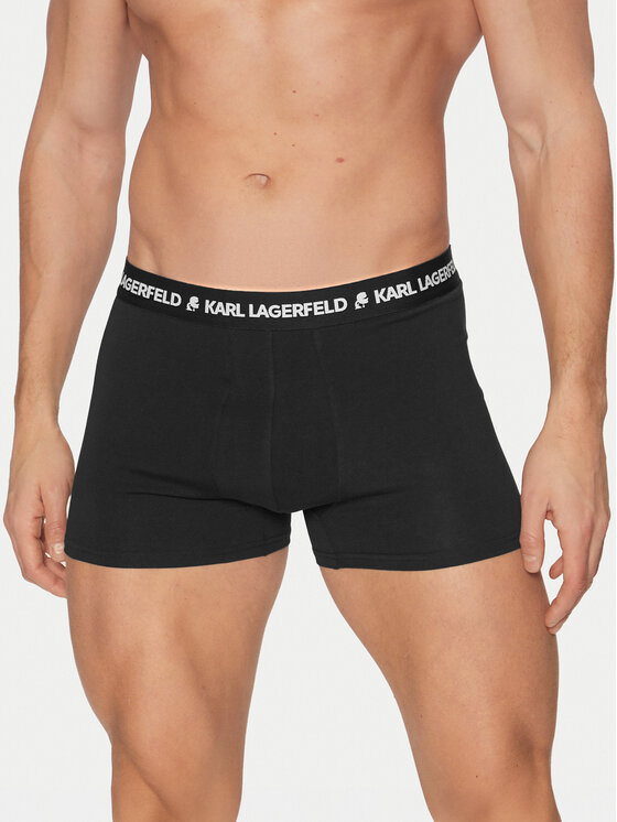 KARL LAGERFELD KARL LAGERFELD Set od 3 para bokserica A1M47151 Crna