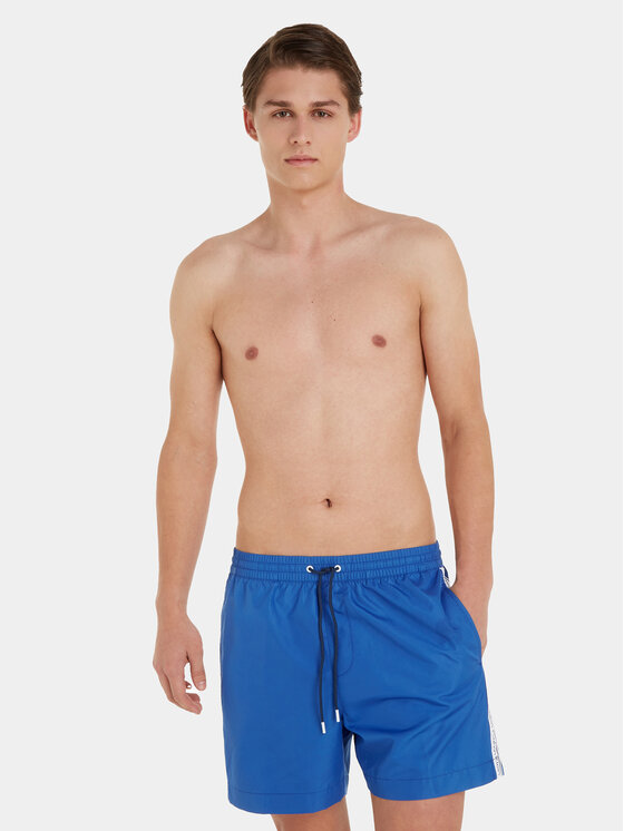 Férfi Úszónadrág Calvin Klein Swimwear, Méret: XL, Kék, KM0KM00810