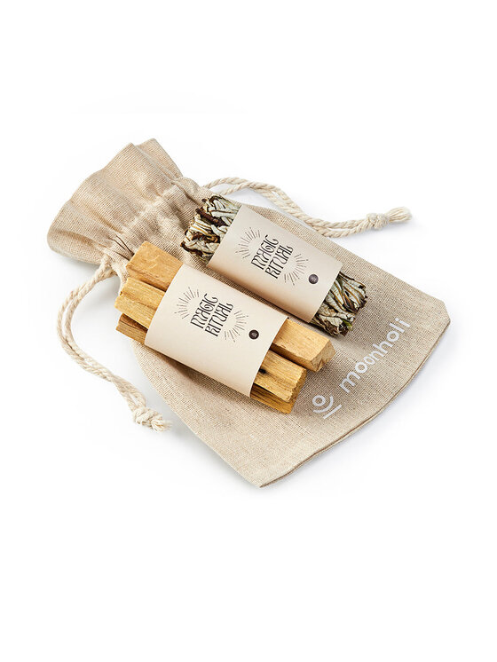 Moonholi Moonholi Kadzidło PALO SANTO i YERBA SANTA Zielony