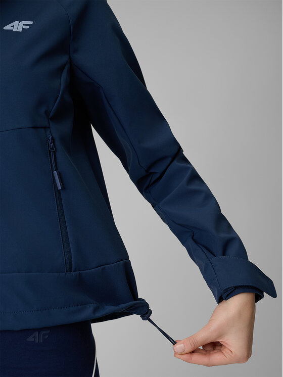 4F 4F Kurtka przejściowa SS MIDSHOP TEXTILE Granatowy Regular Fit