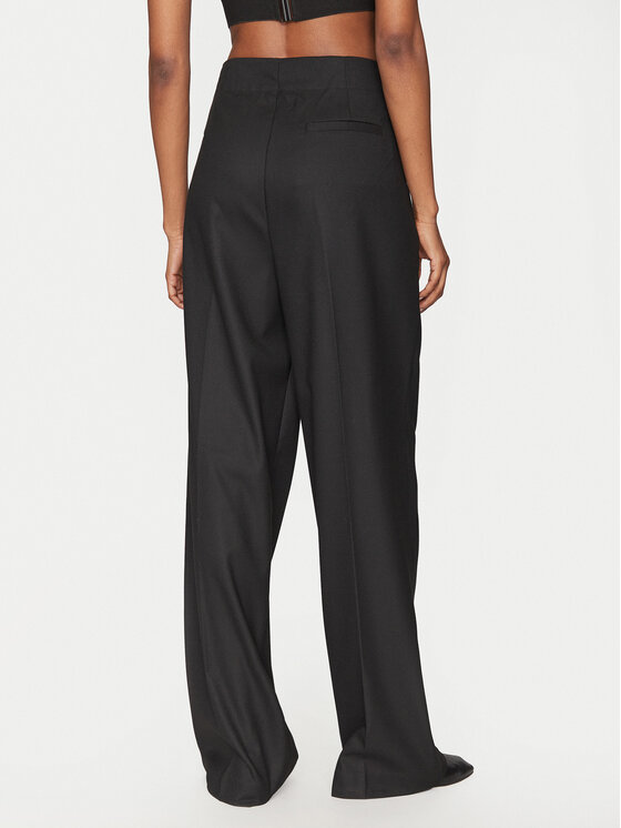 2NDDAY 2NDDAY Spodnie materiałowe Carter 2251161120 Czarny Wide Leg