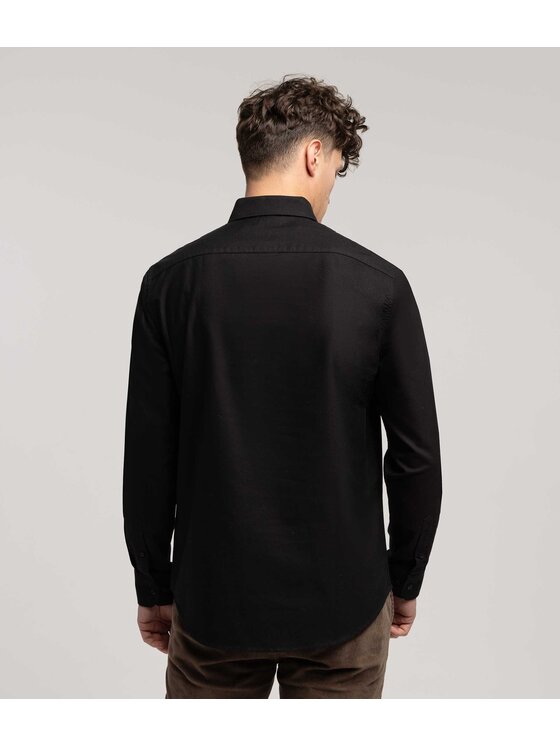 Lee Cooper Lee Cooper Koszula LARS OXFORD Czarny Regular Fit
