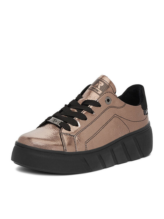 Rieker Rieker Sneakersy W2601-91 Złoty
