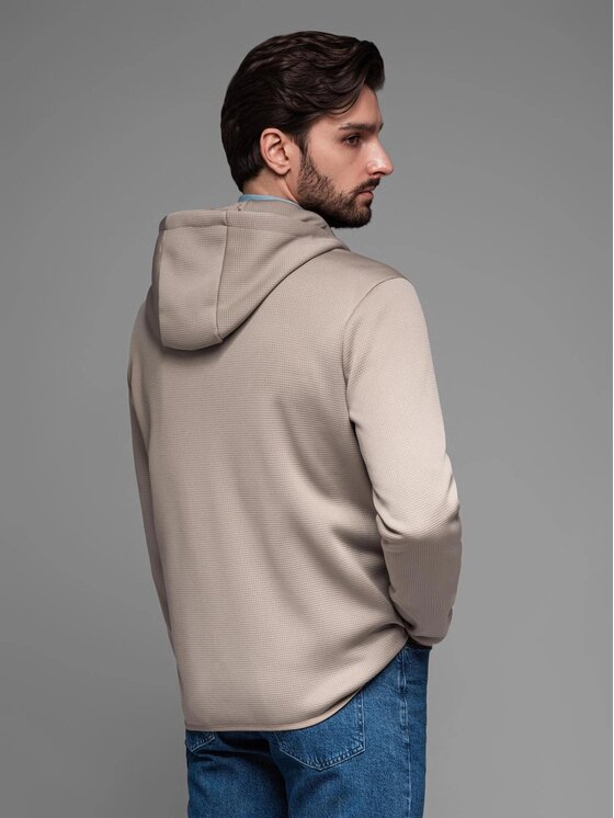 Ombre Ombre Bunda pro přechodné období OM-JANP-0160 Béžová Regular Fit