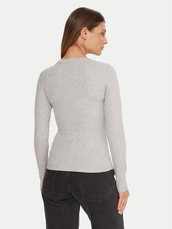 Guess Jeans Guess Jeans Blusa W5BP01 KA0H1 Grigio Slim Fit