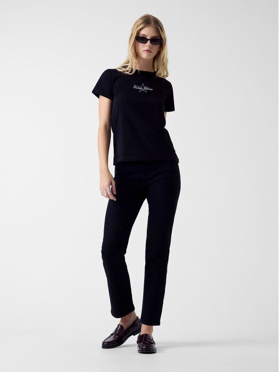 Guess Jeans Guess Jeans Majica W6RI18 J1314 Črna Regular Fit