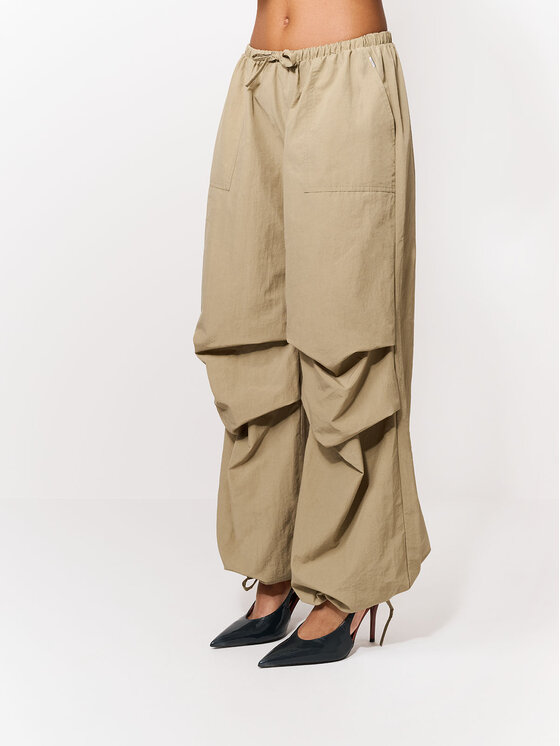 La Mania La Mania Pantaloni di tessuto ETTE Beige Basic Fit