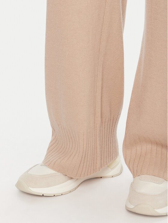 United Colors Of Benetton United Colors Of Benetton Strickhose 102HDF00Z Beige Wide Leg