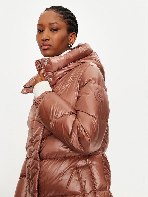 Woolrich Woolrich Puhovka Aliquippa Long CFWWOU0926FRUT3085 Rjava Regular Fit