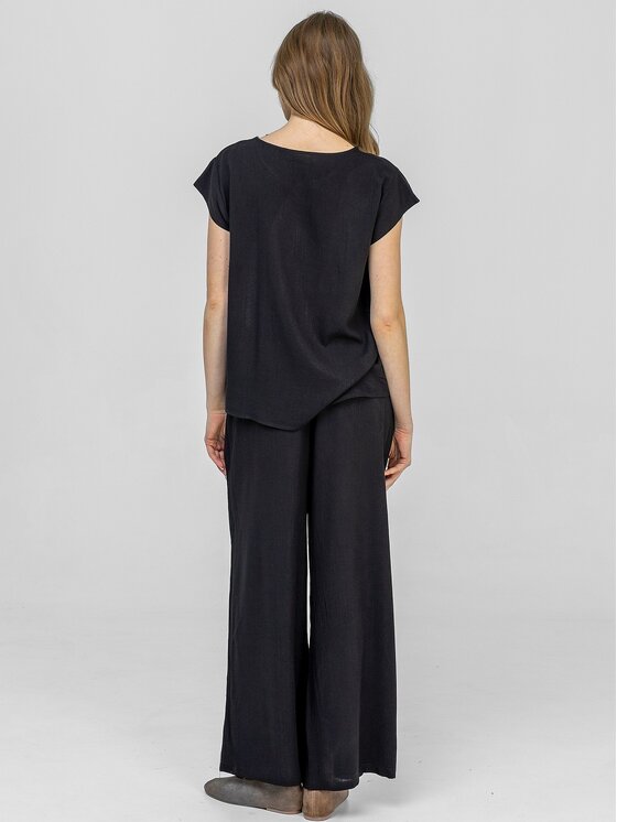 Perso Perso Súprava blúzka a nohavice SET266168F Čierna Regular Fit