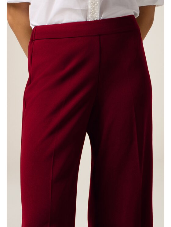 Oltre Oltre Pantaloni di tessuto P274J002362N026 Rosso Baggy Fit