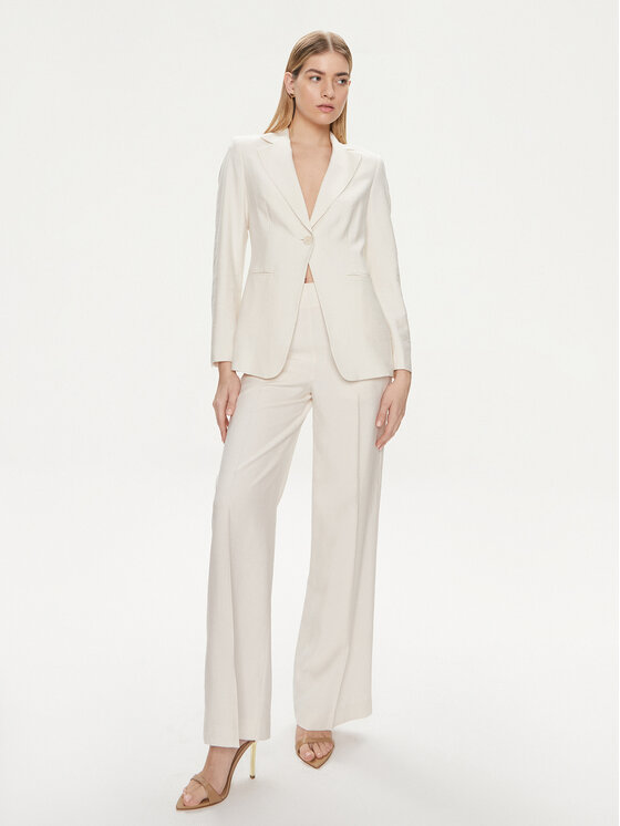 United Colors Of Benetton United Colors Of Benetton Sakko 2YFWDW01X Écru Regular Fit