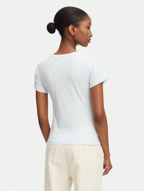 Tommy Hilfiger Tommy Hilfiger T-Shirt WW0WW48702 Hellblau Slim Fit
