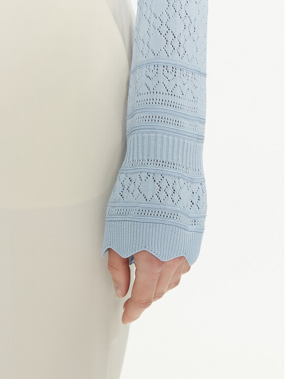 Guess Guess Sweter Adaline W4GR08 Z2U00 Błękitny Regular Fit