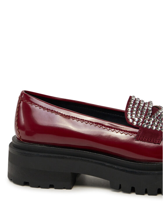 Steve Madden Steve Madden Loaferice Longhaul SM11003448 Tamnocrvena