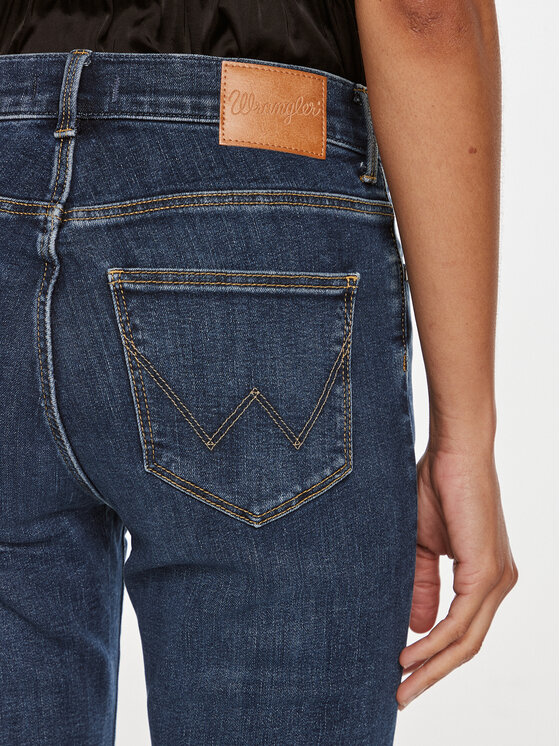 Wrangler Wrangler Jeansy 112356621 Granatowy Slim Fit