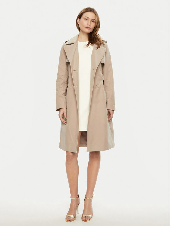 Guess Guess Trencz W5RL14 WGWD2 Beżowy Regular Fit