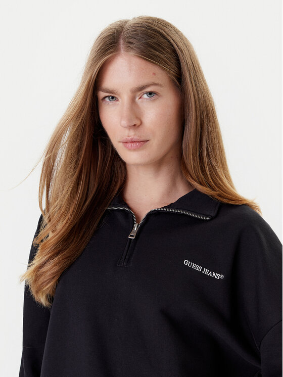 Guess Jeans Guess Jeans Sweatshirt W5YQ09 K68I4 Schwarz Regular Fit
