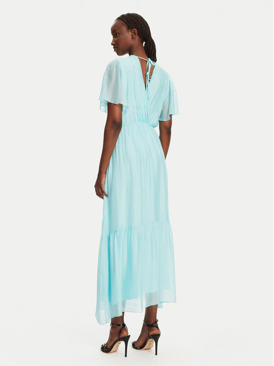 Haveone Haveone Poletna obleka AFF-N006 Modra Loose Fit