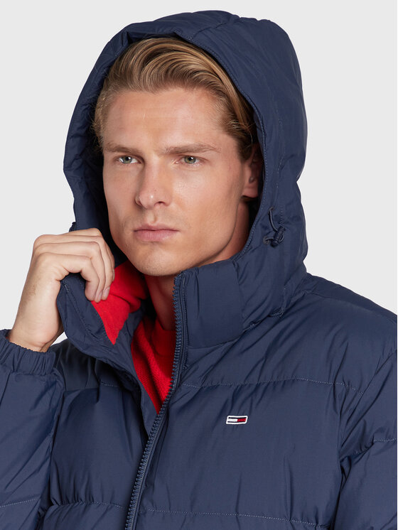 Tommy Jeans Tommy Jeans Puhovka Essential DM0DM15447 Mornarsko modra Regular Fit