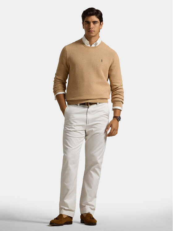 Polo Ralph Lauren Polo Ralph Lauren Пуловер 710918163502 Бежов Regular Fit